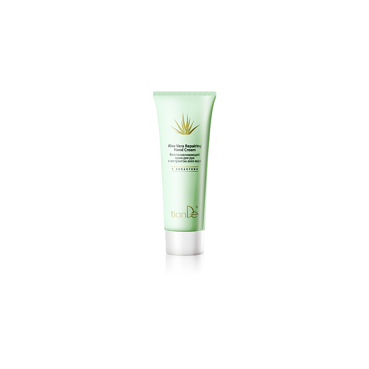 Cremă de mâini regenerantă cu extract de Aloe Vera, 80 ml